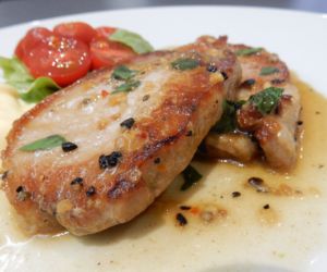 Steak z vepřové kotlety