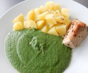 Špenát, maso, brambory