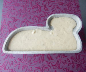 Velikonoční beránek s oříšky a čokoládou