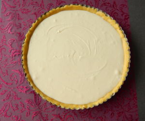 Jahodový koláč - před upečením