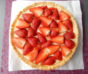 Jahodový koláč - bez želatiny