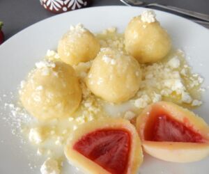 Tvarohové knedlíky s jahodami