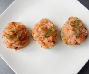 Tatarák z uzeného lososa