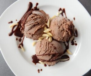 domácí čokoládová zmrzlina